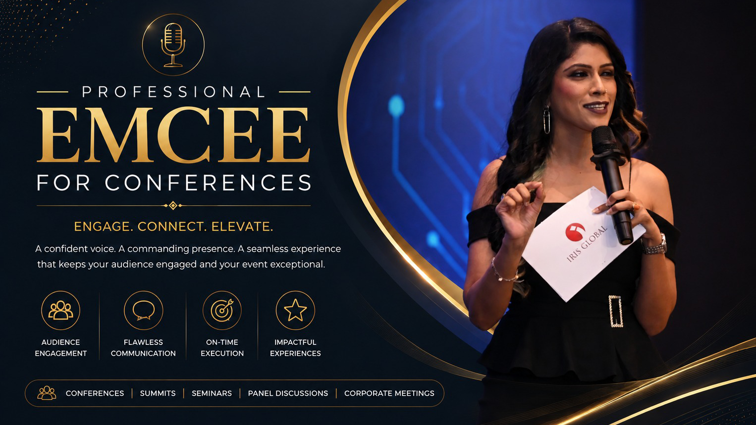 Professional Emcee for Conferences in India | Corporate Conference Host – Shikha Singh