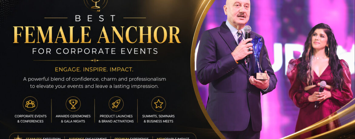 Best Female Anchor for Corporate Events in India | Professional Event Host – Shikha Singh